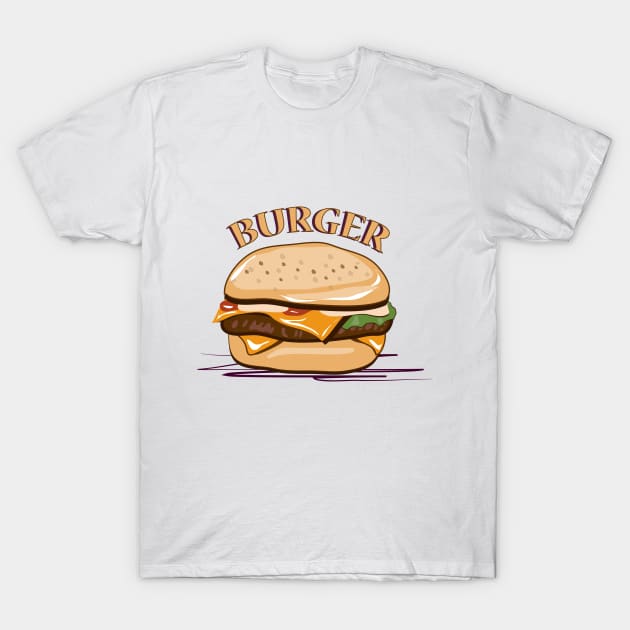 Burger T-Shirt by dddesign